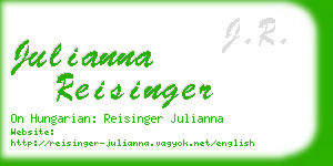 julianna reisinger business card